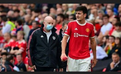 Harry Maguire Will Out For 'Few Weeks' With A Calf Injury
