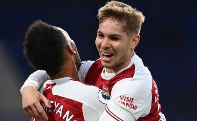 Aubameyang Praises Smith Rowe Over His Displayed Against Spur And Said 'He Wants His Kids To Emulate Him'