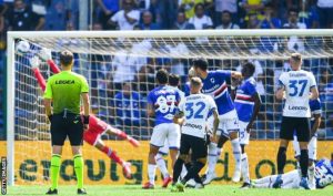 Sampdoria Came From Behind To Claim A Point Against Italian Champions Inter Milan
