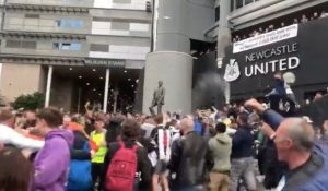 Party Time: Newcastle Fans Go Wild Outside St James’ Park And Chant ‘We’ve Got Our Club Back’ 