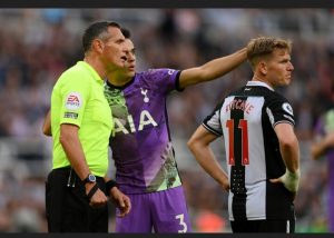 Saint-Maximin Thanked Tottenham Defender Sergio Reguilon For His Quick Thinking That Helped Saved A Fan’s Life During Their Clash(Photos)