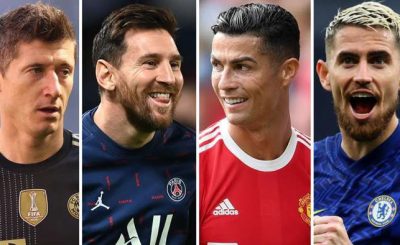Ballon d'Or 2021 30-Man Shortlist Reveals: Messi, Ronaldo, Lewandowski & Jorginho
