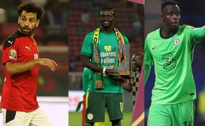 Three Finalist: Salah, Mane And Mendy Ready To Battle For African Footballer Of The Year